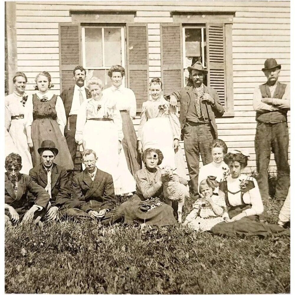 1910 RPPC North Star Club July 4th Celebration Bowler Hats Fraternal Order E83D